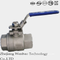 2PC Carbon Steel Female Threas Forging Ball Valve with Manual Handle